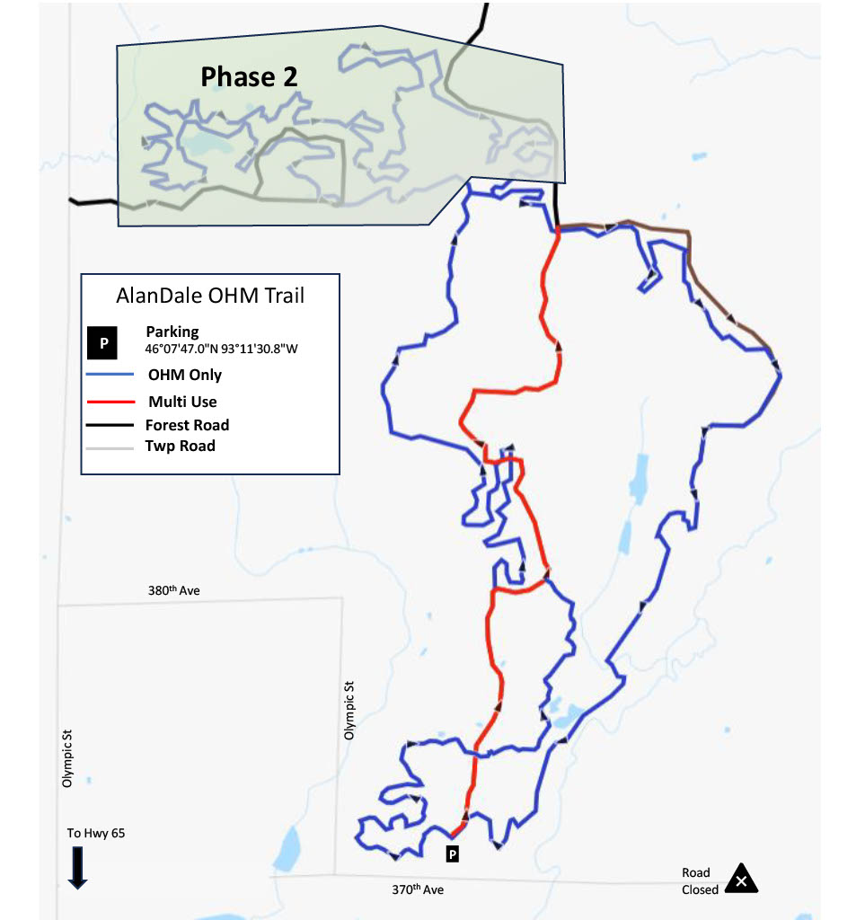 AlanDale GIA Trail Map Phase 1